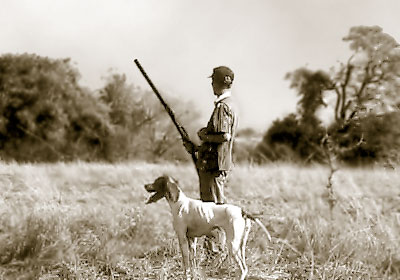 The rough shooter and his English Pointing dog. (Photo: C. Mackie)